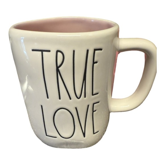 Rae Dunn Beauty & The Beast Belle's Road White Mug Pink Coffee Mug - Picture 3 of 6